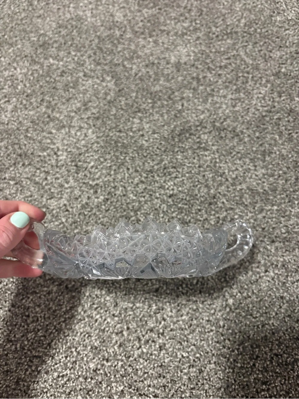 Glass cut Crystal candy dish